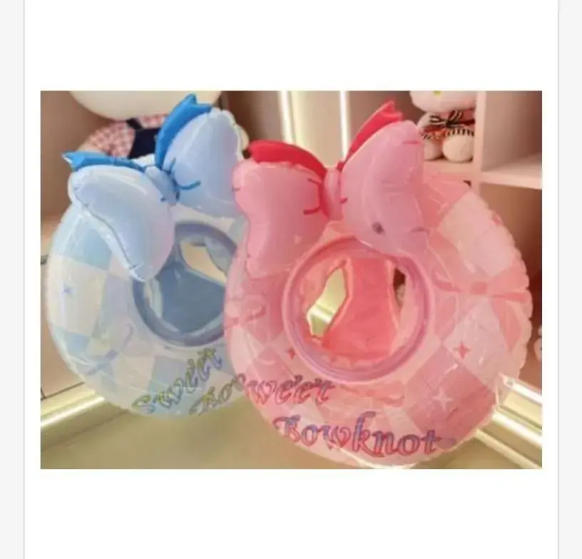 Dmuchane koła ratunkowe Bowknot 70cm niebieskie/różowe Hit cenowy