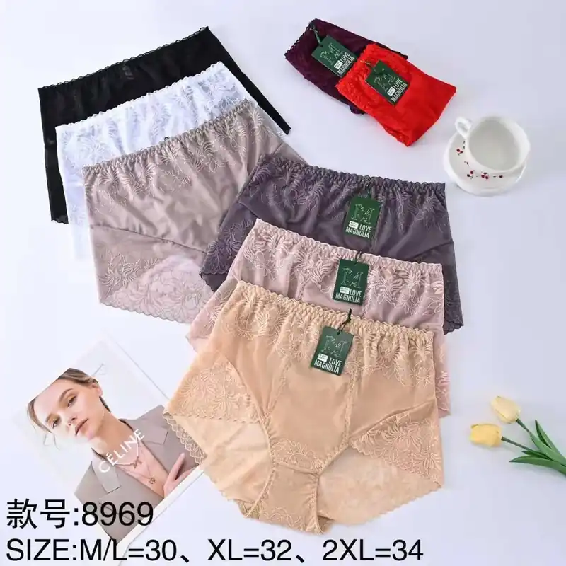 Zniżka Majtki damskie koronkowe M/L-30, XL-32, 2XL-34