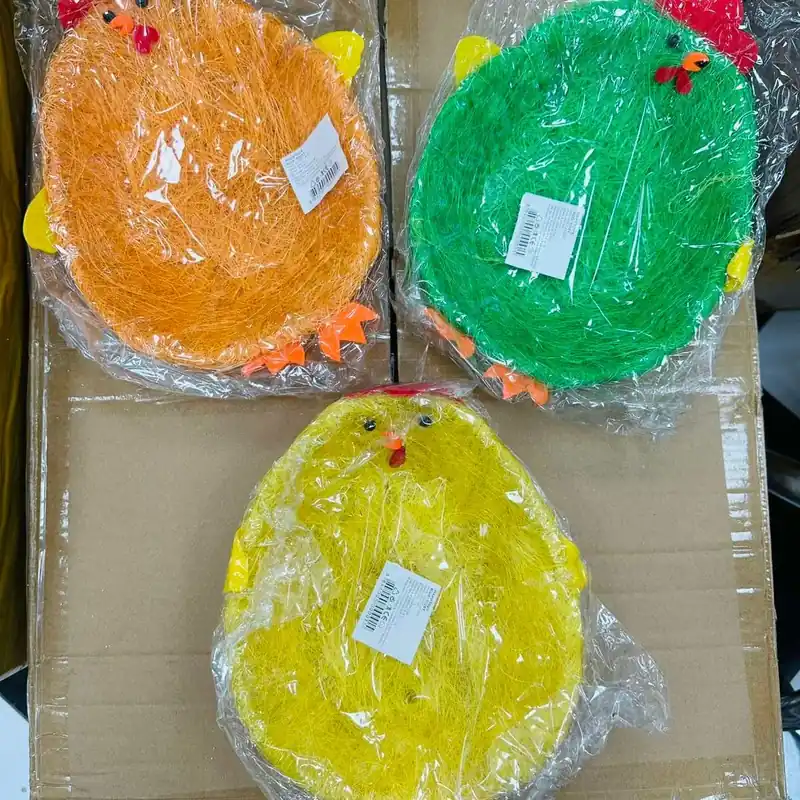 Zamów dziś Ozdoby Wielkanocne Koszyczki Kurczaki 36x14cm