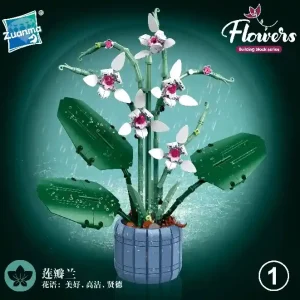 Bezpieczna płatność Znanii Zbuduj Klocki Kwiaty Phalaenopsis Flowers Series