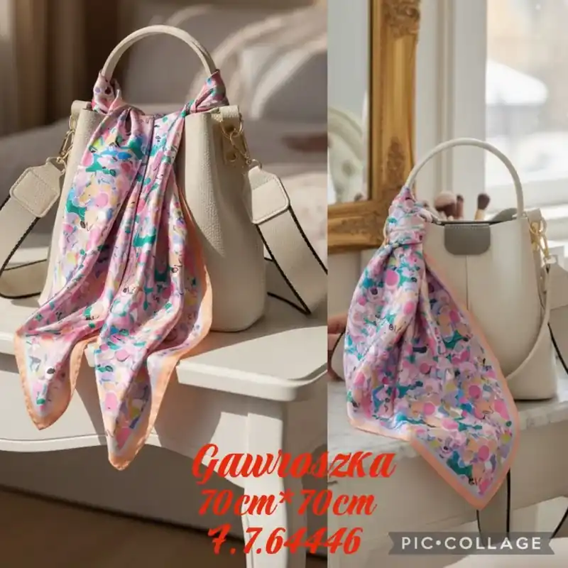 Tani Chusta damska 70cm x 70cm wielobarwna