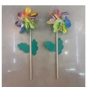 Wiatrak Plastikowy 12cm Tęczowy Oferta limitowana