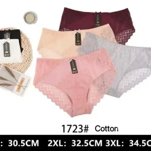 Wyjątkowa oferta Majtki damskie bawełniane XL-3XL 1723# zestaw 5 szt