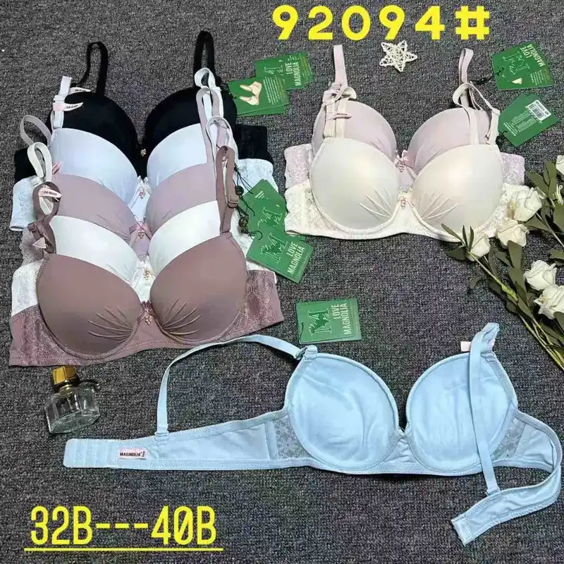 Zniżka Biustonosz damski push-up 32B-40B wielopak kolorów