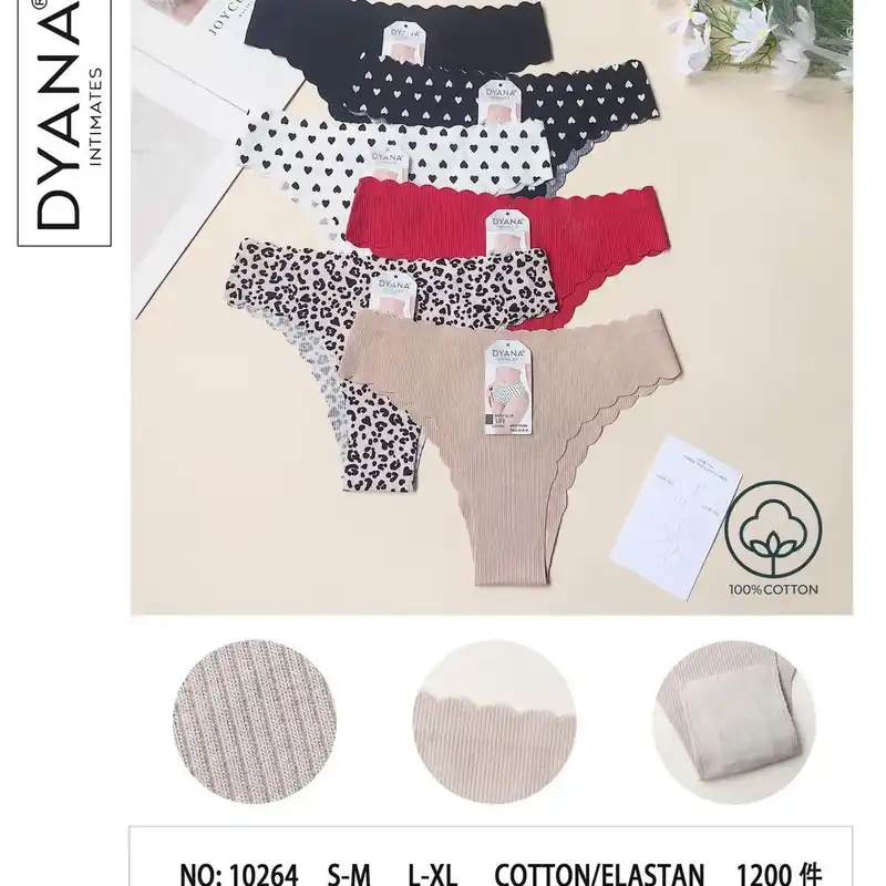 Majtki damskie DYNY S-M-L bawełna/elastan NO-10264 Wyjątkowa oferta