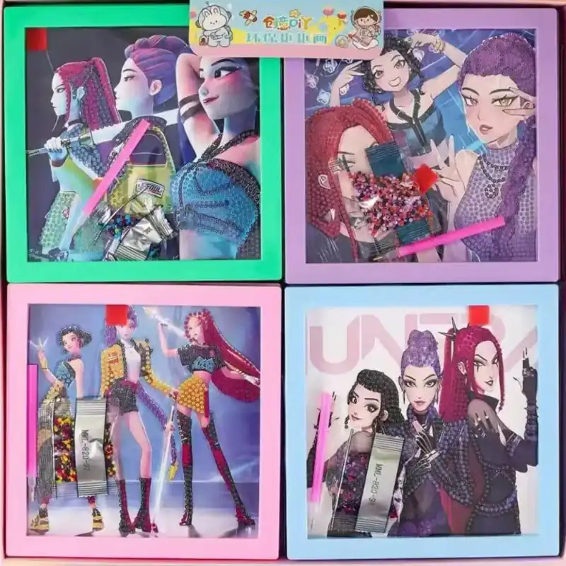 Zabawki DIY Painting Diamentowy Kpop Łatwy zwrot