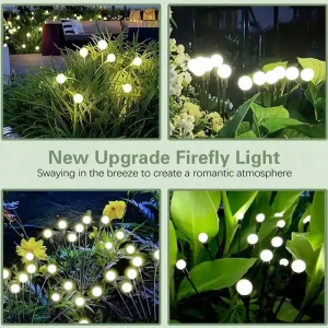 Taniej Solarne kulki świetlne Firefly Light 8LED 2 szt