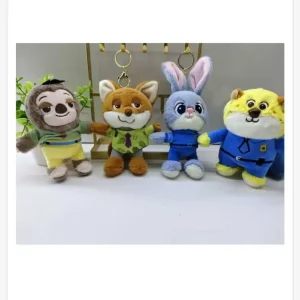 Tylko do końca tygodnia Brelok Maskotka do Kluczy Zootopia 4 szt