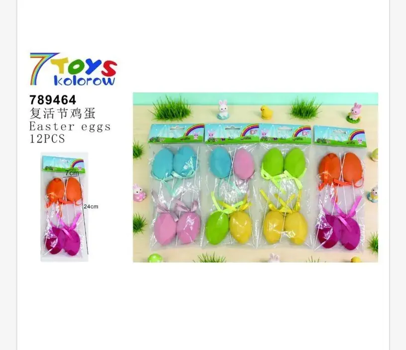 Taniej Ozdoby wielkanocne jajka piankowe 12 szt 24 cm