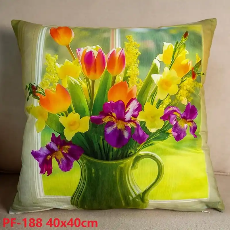 Zamów teraz Poszewki 40x40cm kwiaty w wazonie PF-188