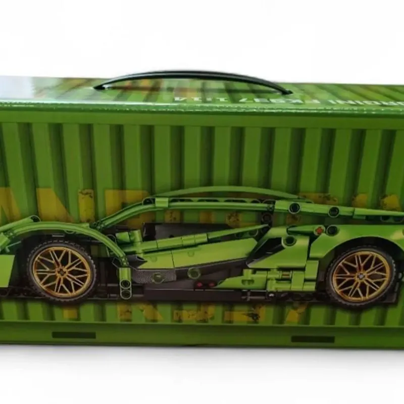 Zestaw klocków 1:14 Lamborghini w kontenerze transportowym Taniej