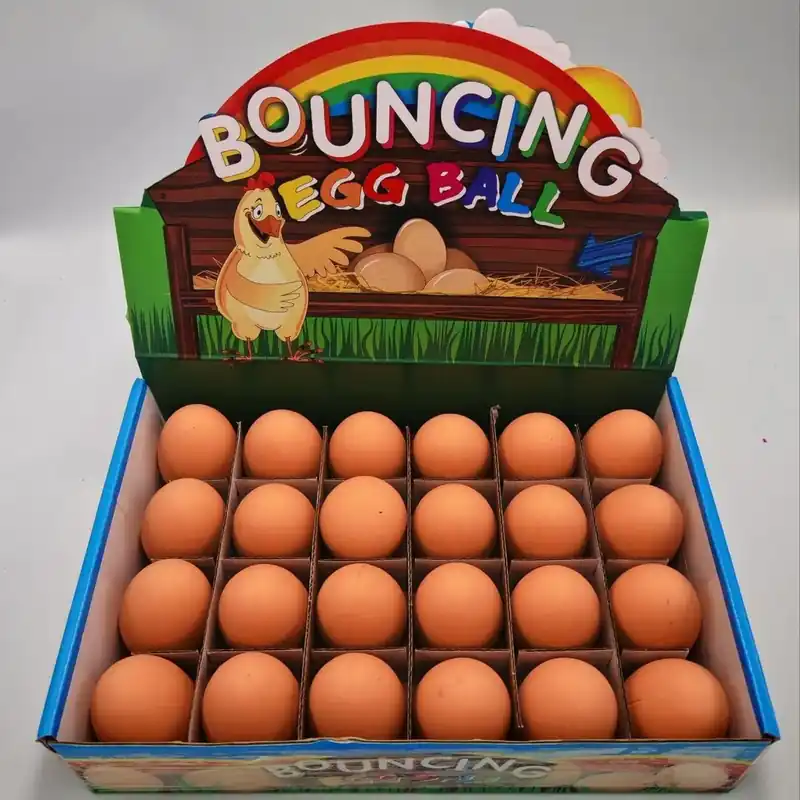 Zabawki Bouncing Egg Ball - skaczące jajka, 24 szt Obniżka ceny