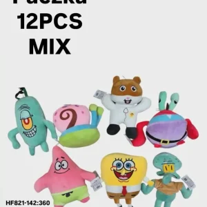 Tylko dziś Brelok Zabawkowy Paczka 12 szt Mix Postaci SpongeBob