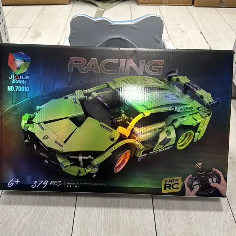 Zestaw klocków Racing Car zielony model Do wyczerpania zapasów