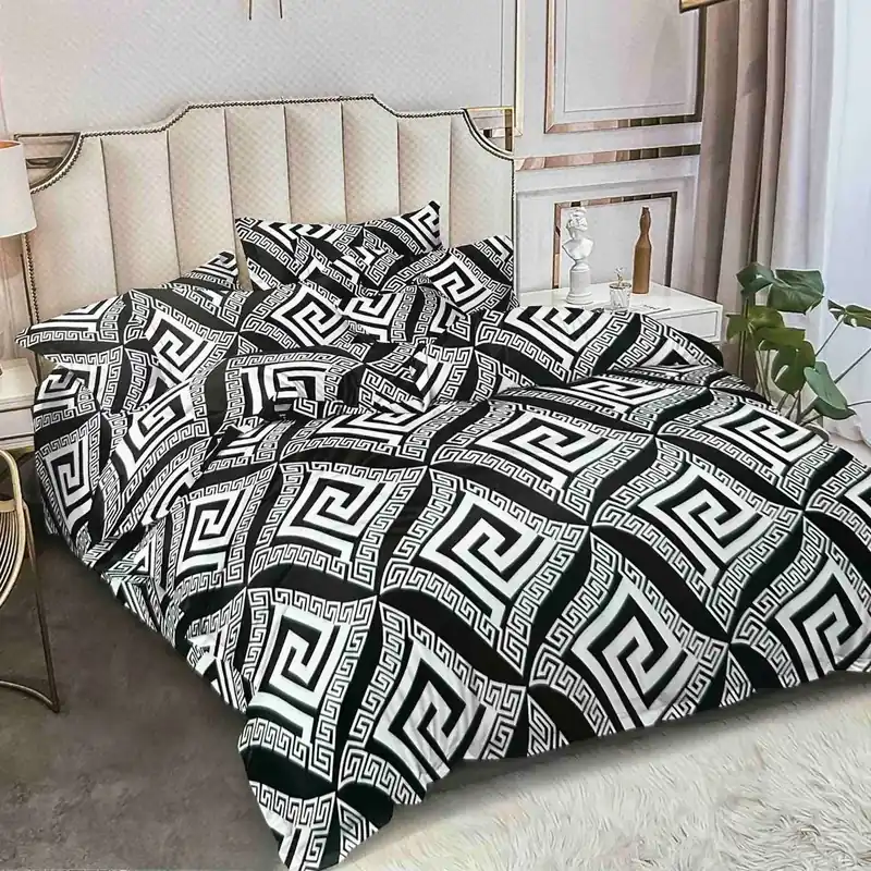 Tylko do końca tygodnia Komplet Pościeli 3D 3CZ 160/200 Czarno-Biały