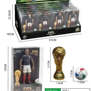 Wyjątkowa oferta Figurki piłkarzy FIFA World Cup 2022 z trofeum i piłką