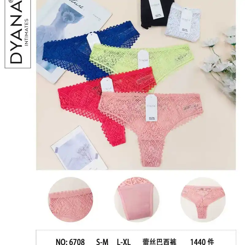 Do wyczerpania zapasów Majtki damskie koronkowe DYNAS INTIMATES NO.6708 S-M-L-XL