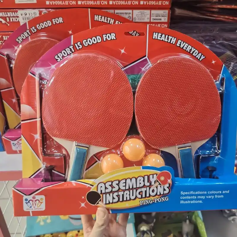Zestaw rakietek do tenisa stołowego z piłeczkami Assembly Instructions Popularny