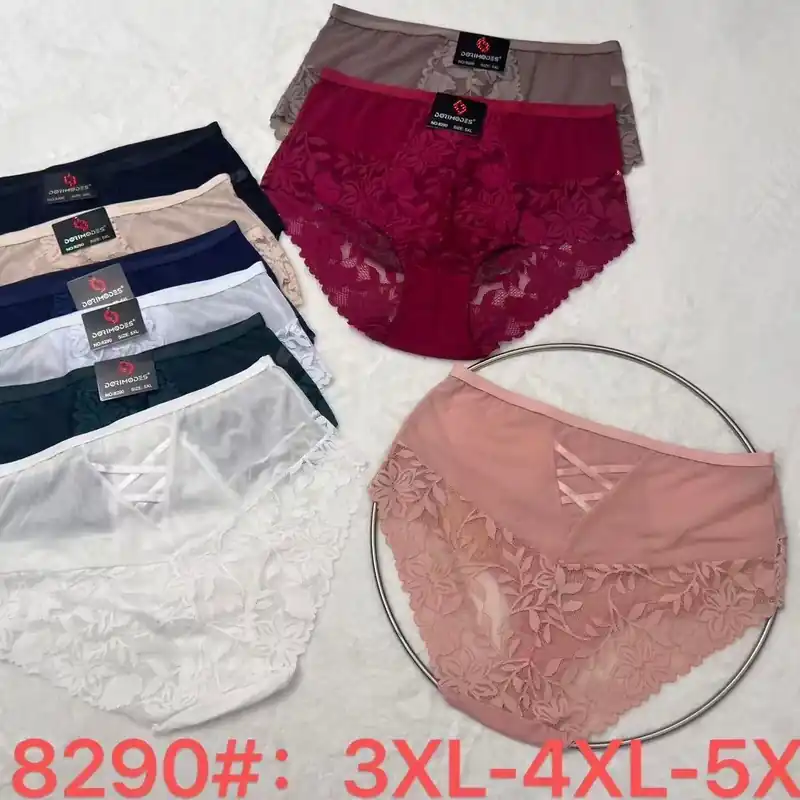 Wysoka jakość Majtki damskie 3XL-4XL-5XL, zestaw wielokolorowy