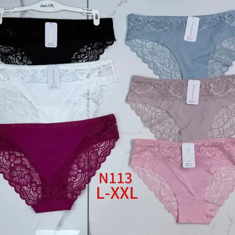 Majtki damskie koronkowe N113 L-XXL 6 szt. Promocja