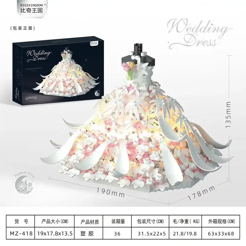 Zestaw klocków Wedding Dress sukienka ślubna Bestseller