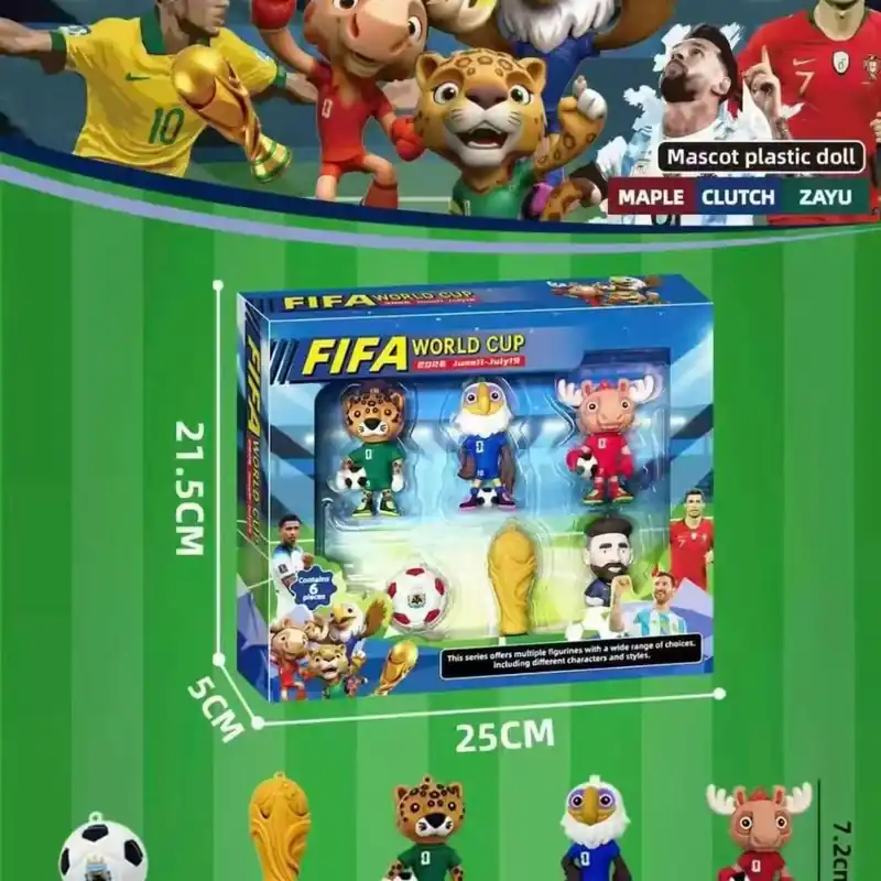 Zestaw figurek FIFA World Cup 2026 z piłką 6 szt Promocja