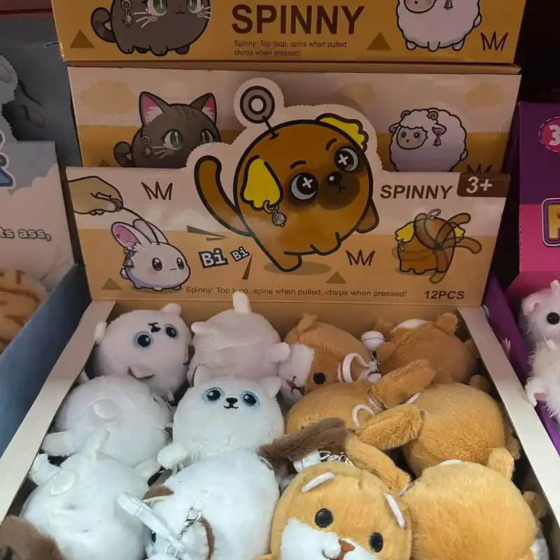 Zabawki Spinny pluszowe zwierzaki 12 szt Ekspresowa dostawa
