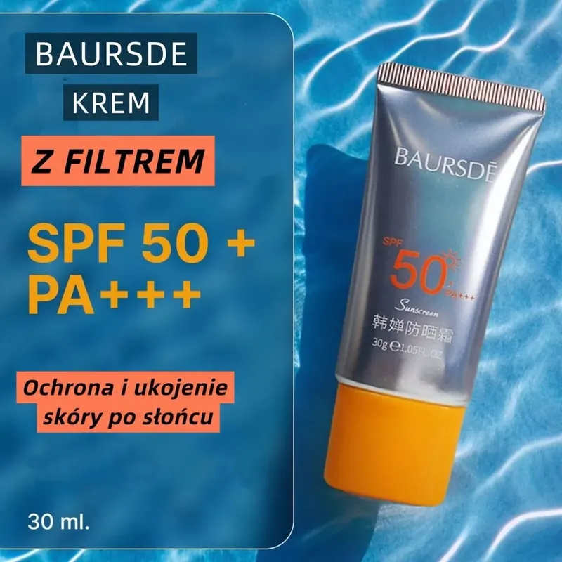 Krem z filtrem SPF 50+ PA+++ BaurSde 30ml Super okazja