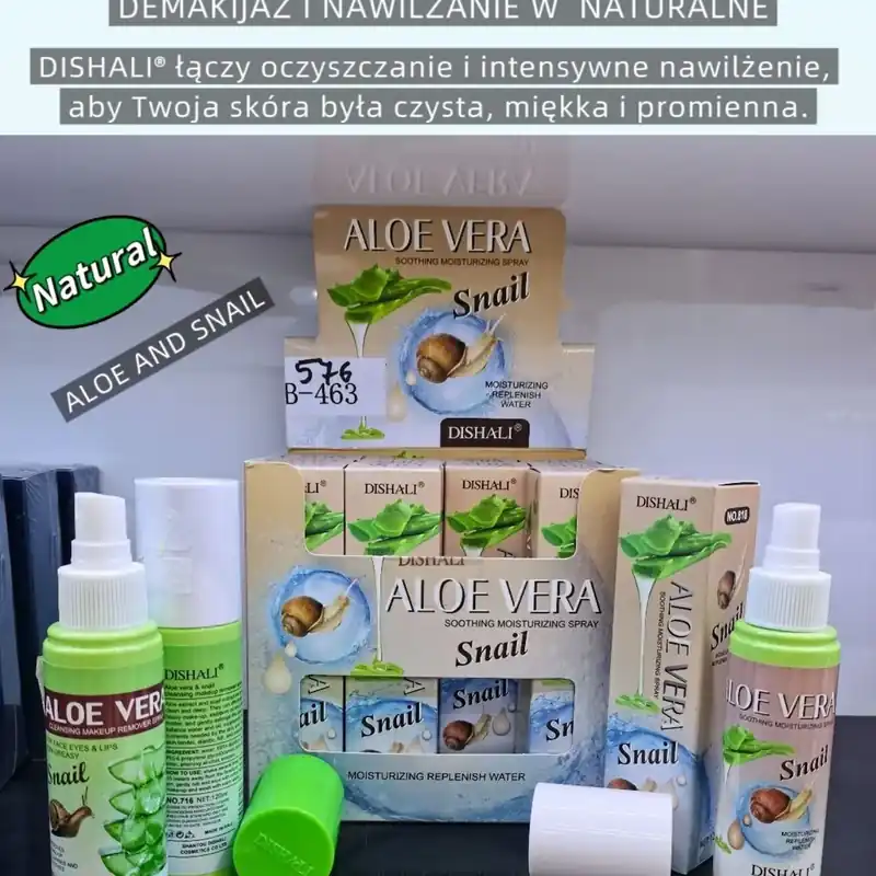 Szybka dostawa Zestaw Demakijaż Nawilżanie DISHAL Aloe Vera & Snail B-463