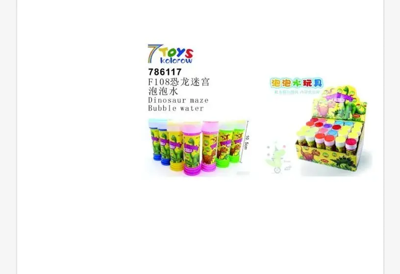 Ostatnia szansa Płyn do Baniek Mydlanych 7TOYS kolorowe tubki