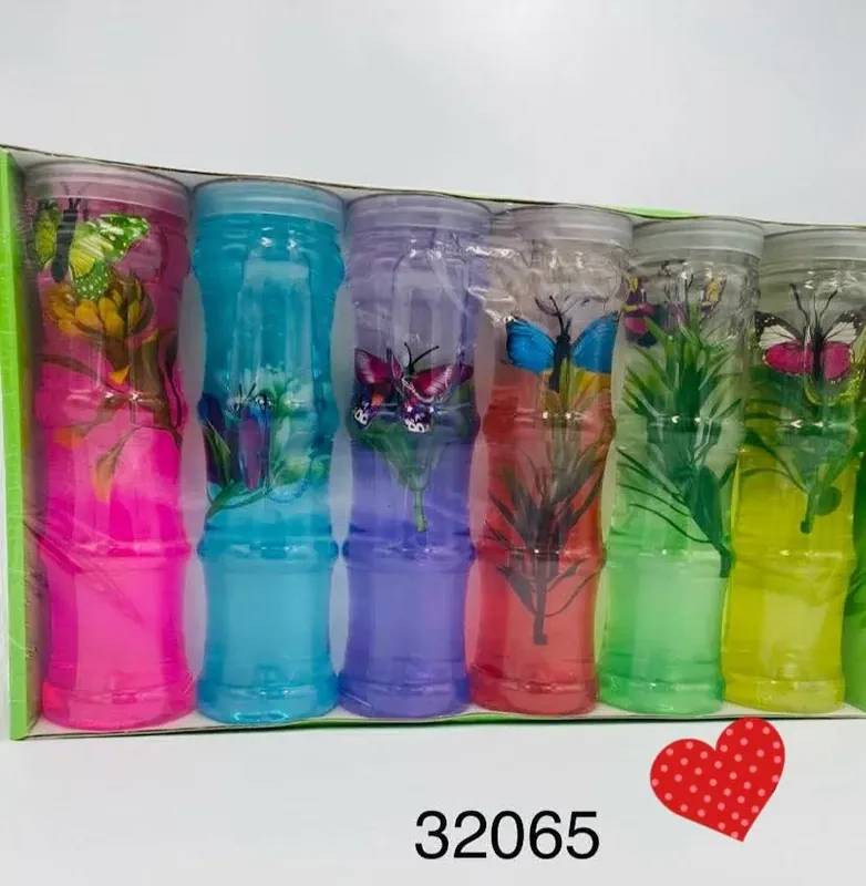 Zniżka Zabawki Slime w słoikach z motywami motyli i kwiatów 12 szt