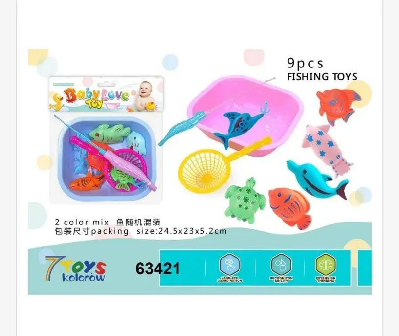 Hit sprzedaży Zabawka Baby Love Toy Fishing Toys 9 szt. 24x23x5.2cm