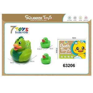 Zestaw 7 kolorowych zabawek do kąpieli Squeeze Toys 6-10cm Okazja