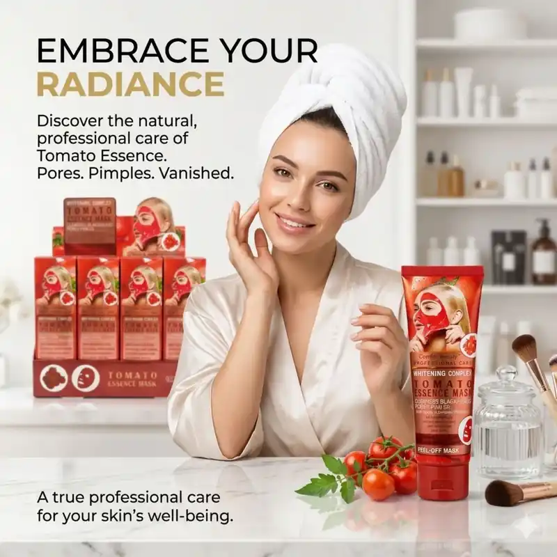 Super okazja Maska do twarzy Tomato Essence Whitening 12 szt/opak.