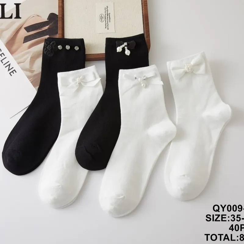 Szybka wysyłka Skarpetki damskie SO&LI QY009-13 rozmiar 35-38/41, 40 szt
