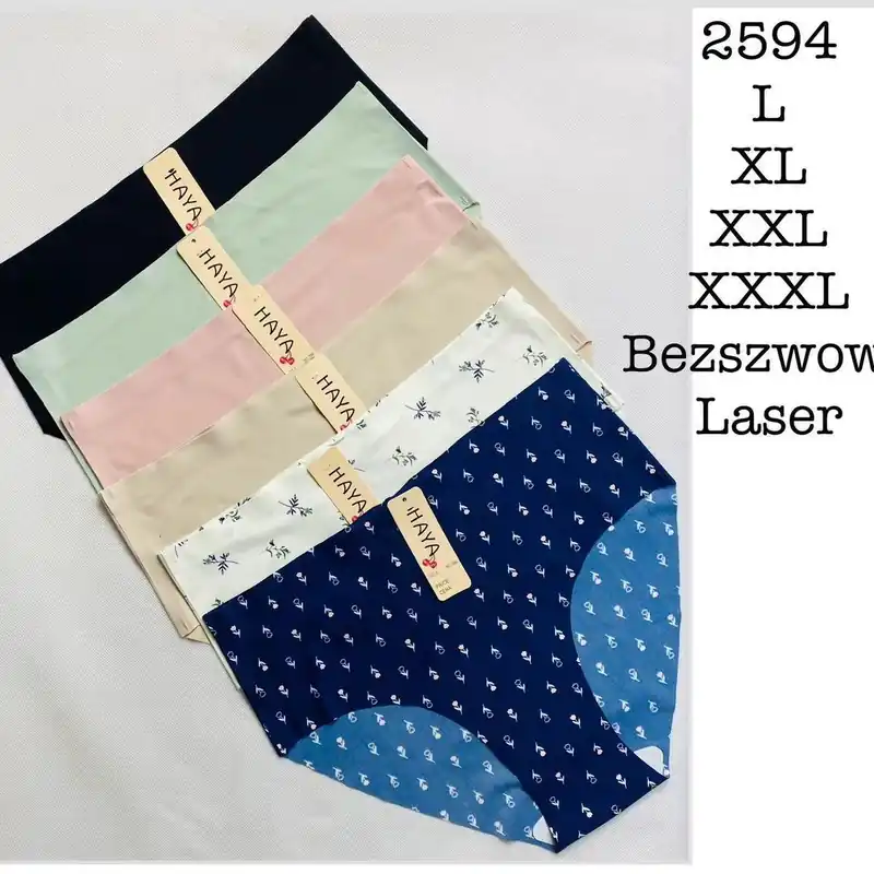 Beszszwowe Majtki Damskie HAYA Laser L XL XXXL 4 szt Do wyczerpania zapasów