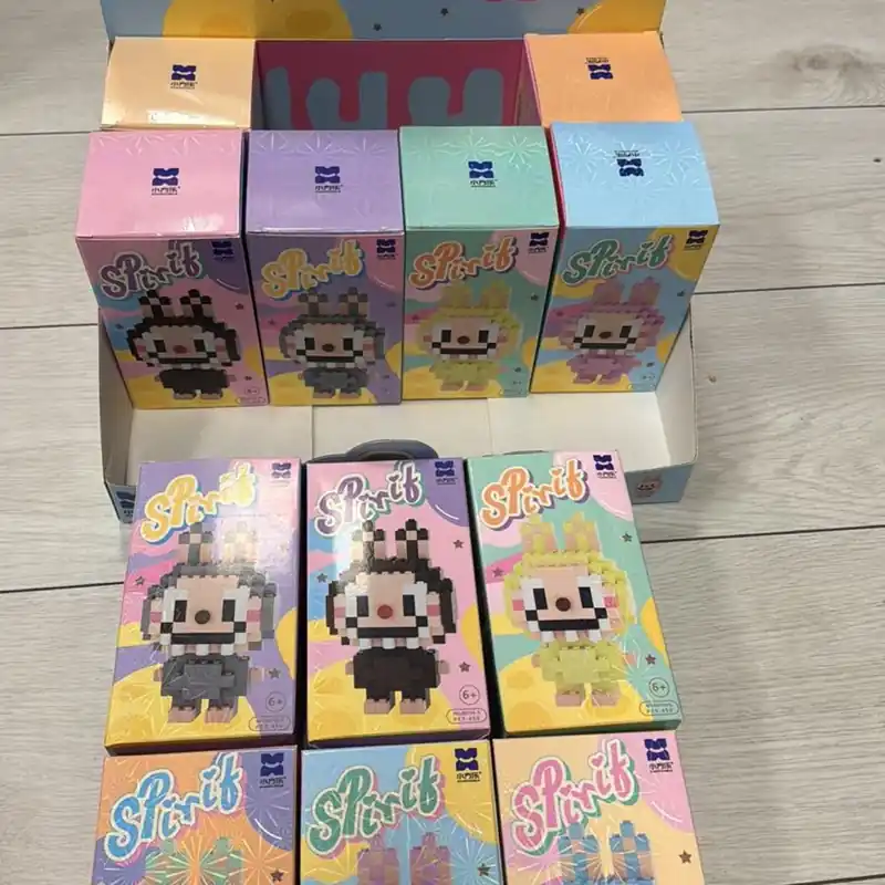 Premium Klocki Labubu Spiritif Pixel Figurine Blind Box