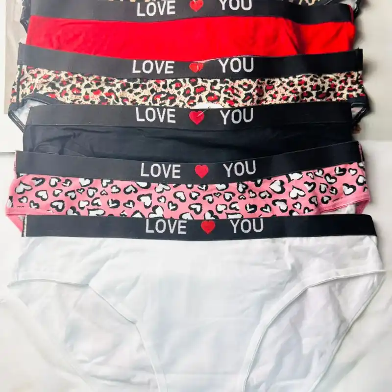 Tylko do końca tygodnia Majtki damskie Love You M L XL wzór leopard + serca
