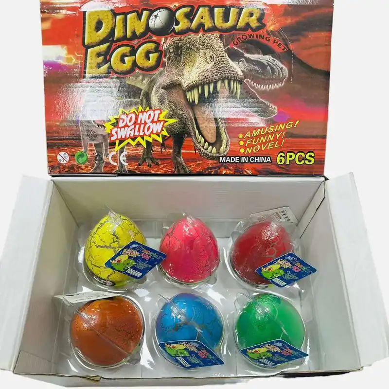 Zabawka Dino Egg Jajka Dinozaury 6 szt 8x12cm Oferta limitowana