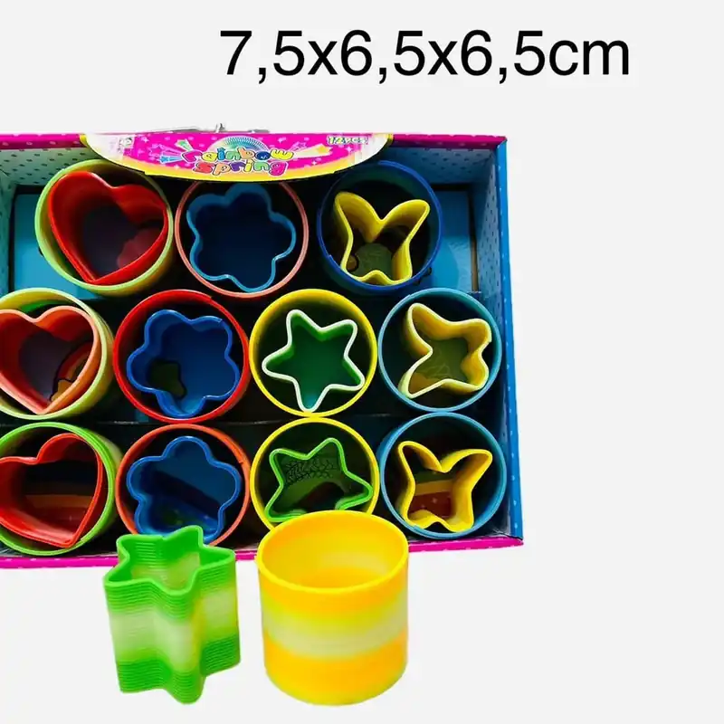Zabawki Magic Spring - sprężynki i foremki, 7,5x6,5x6,5cm Niska cena