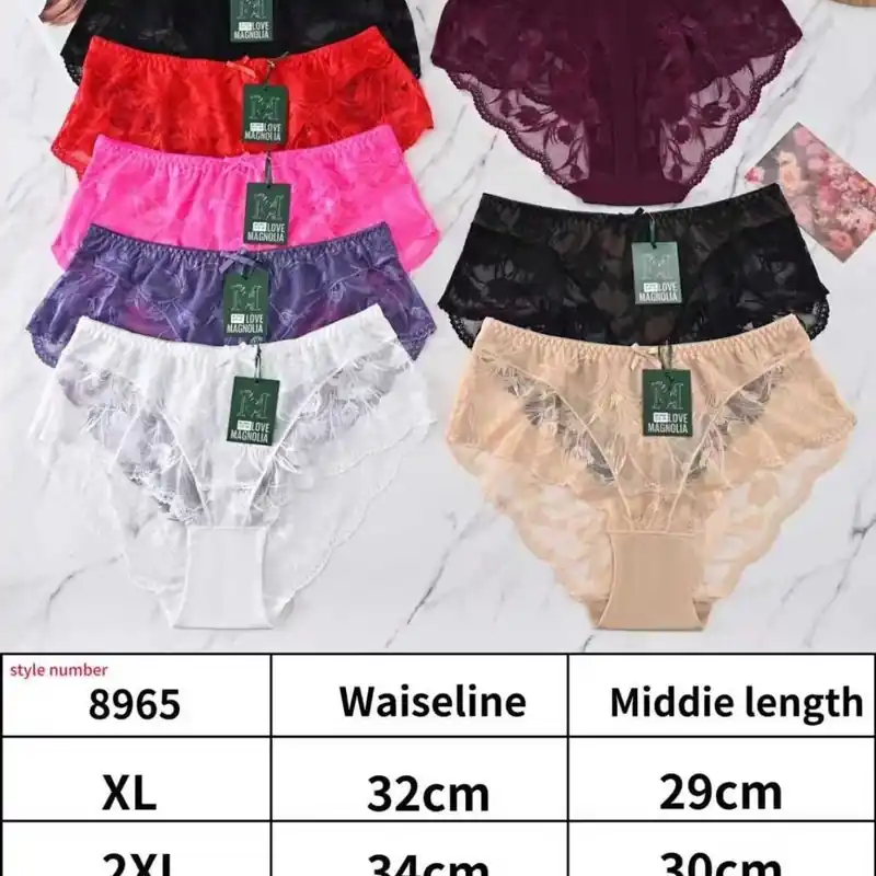 Zniżka Majtki damskie stringi koronkowe XL-3XL, mix kolorów