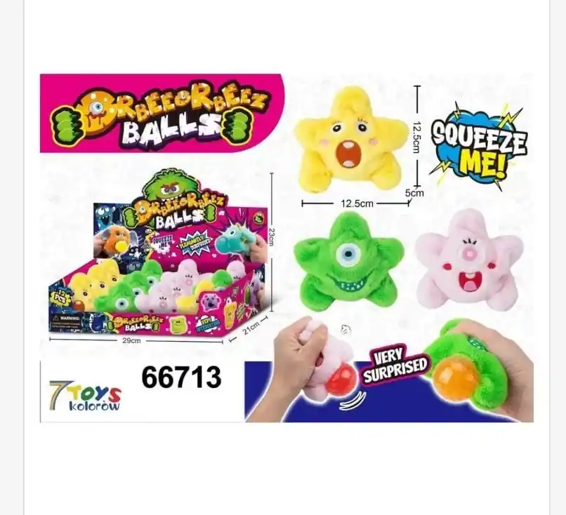 Gniotki Roller Squeeze Balls 12 cm, mix kolorów Obniżka ceny