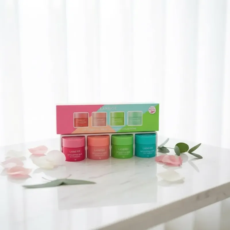 Zestaw 4 masek w płachcie do ust Laneige Lip Sleeping Mask Szybka wysyłka
