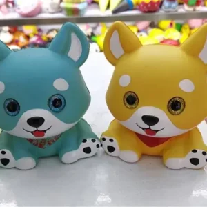 Tylko do końca tygodnia Gniotki Squeeze Toys Shiba Inu niebieski i żółty