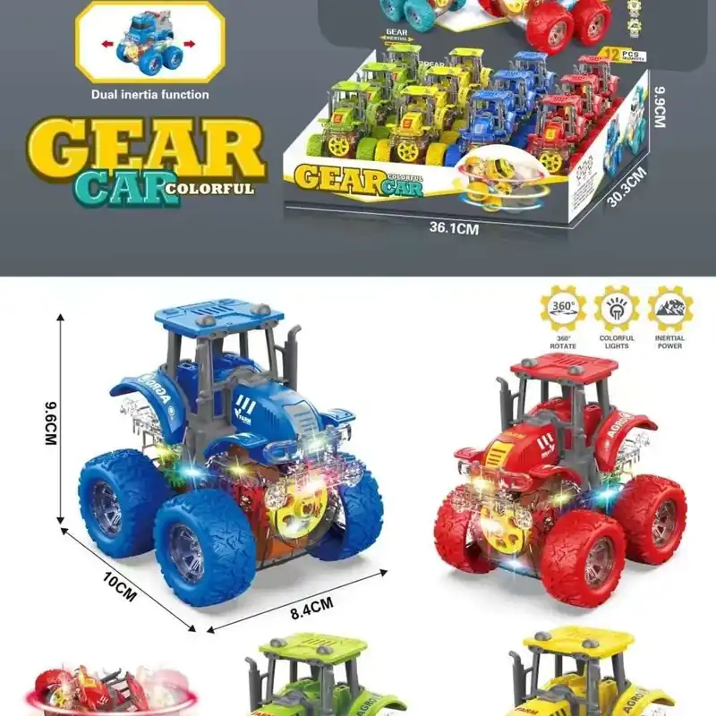 Zabawka Gear Car LED traktory zębatki 21,6 cm Promocja