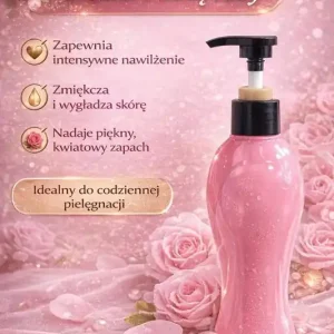 Zmysłowy balsam do ciała z nutą róży różowy Bezpieczne zakupy