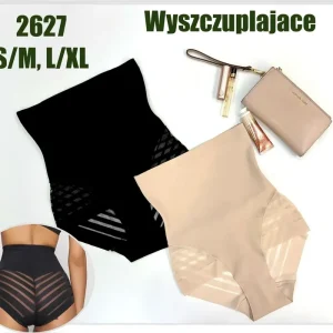 Taniej Wyszczuplające Majtki Damskie 2627 S/M L/XL Czarne Beżowe