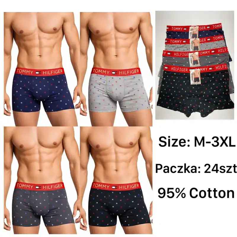 Męskie bokserki Tommy Hilfiger 95% bawełna M-3XL Bezpieczna płatność