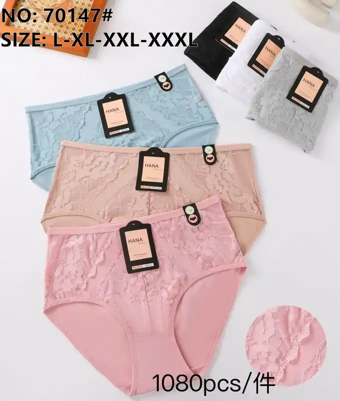 Hana Majtki Damskie Koronkowe L-XL-XXL-XXXXL Wielokolorowe Szybka dostawa