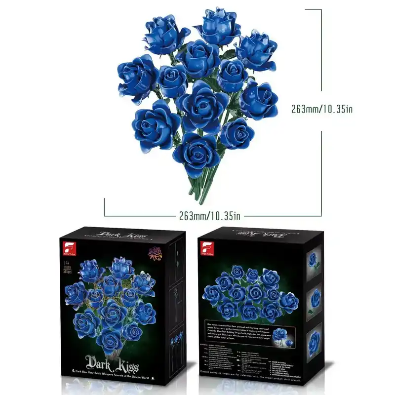 Klocki Dark Kiss Róże Niebieskie 263mm Ekspresowa dostawa